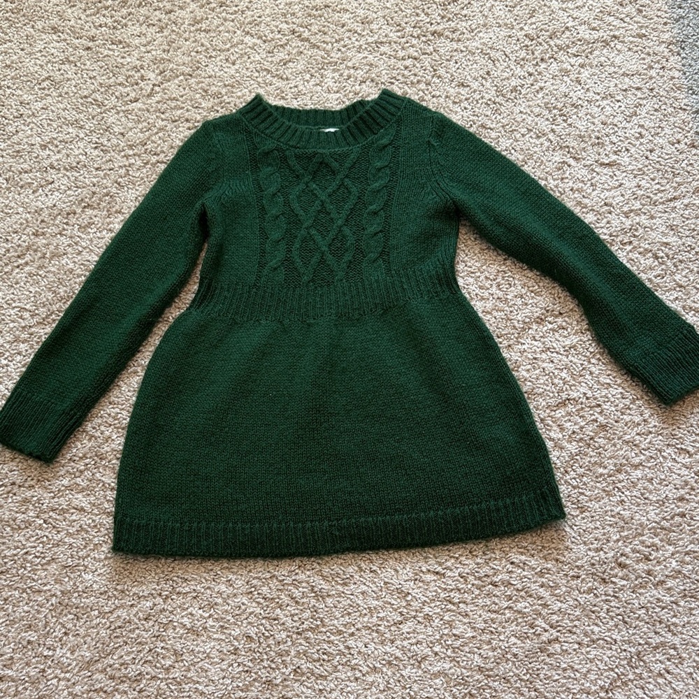 Carter's Forest Green Knit Dress for Kids
